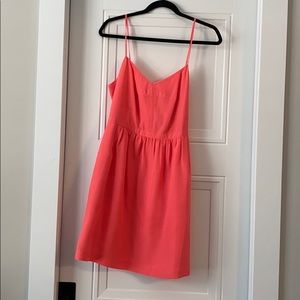 J. Crew Pink Spaghetti Strap Dress